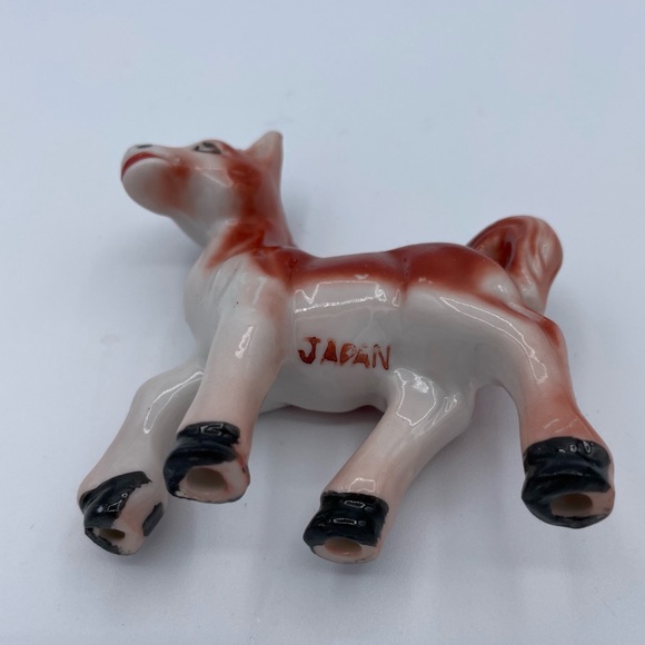 Sweet 🐴 Little Smiling Vintage Pony Horse Figurine Made in Japan Porcelain - Picture 4 of 16